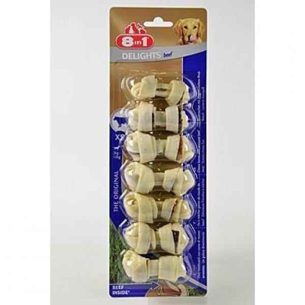 8in1 Delights Bones Biftekli Köpekler İçin Ağız Bakım Kemiği  XSmall