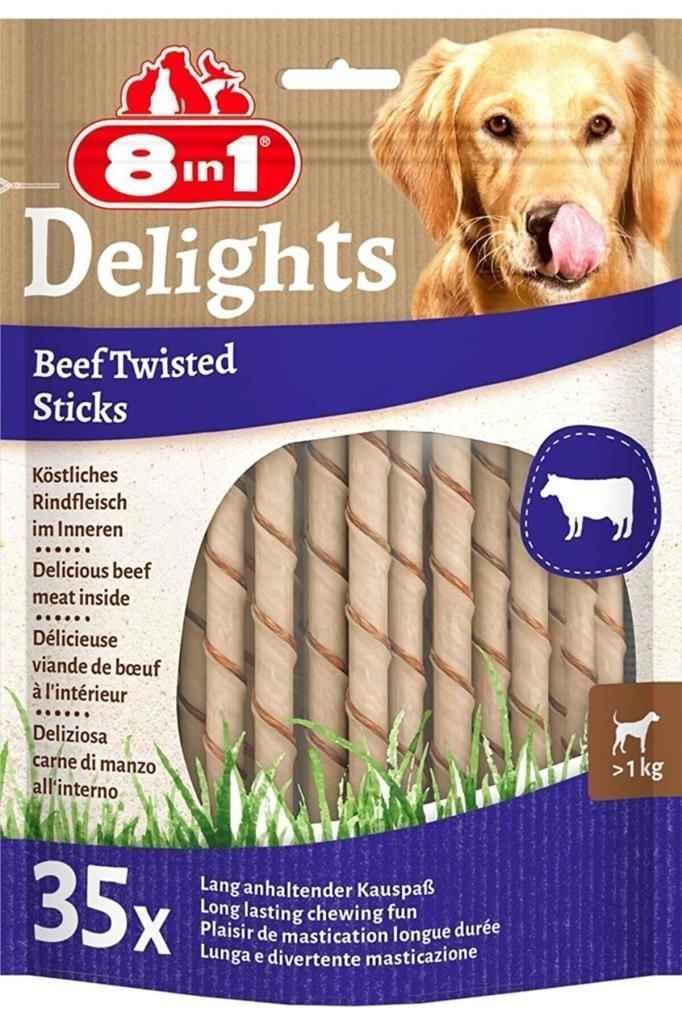 8in1 Delights Köpekler İçin Biftekli Ödül Çubuğu 190 Gr