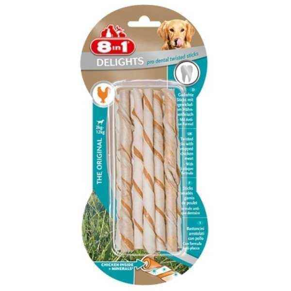 8in1 Delights ProDental Köpekler İçin Twisted Sticks 10'Lu