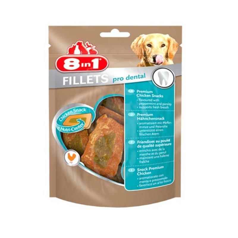 8 in 1 Poch Fillets Pro Dental Nane Aromalı Köpek Ödülü 80gr