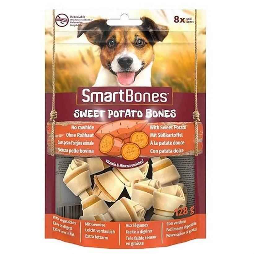 8in1 Smart Bones Tatlı Patatesli Mini Kemik Köpek Ödülü 128 gr