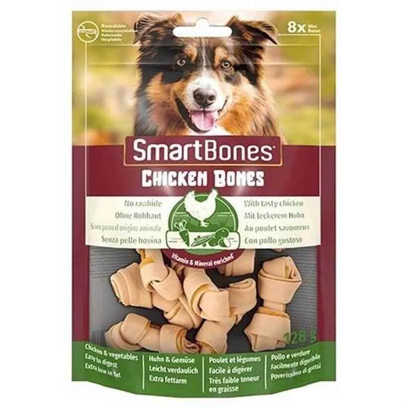 8in1 Smart Bones Tavuklu Mini Kemik Köpek Ödülü 128 gr