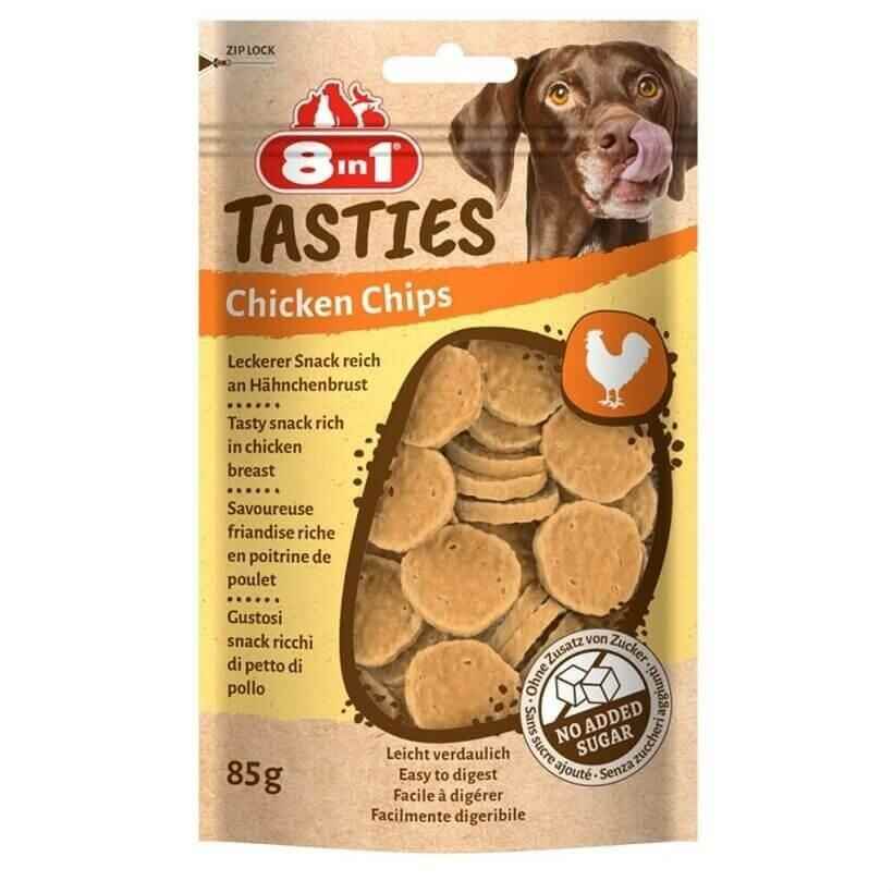 8in1 Tasties Chicken Chips Tavuk Cipsi Köpek Ödülü 85 Gr