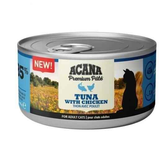 Acana Premium Tuna Balık Ve Tavuklu Ezme Kedi Konservesi 85 gr