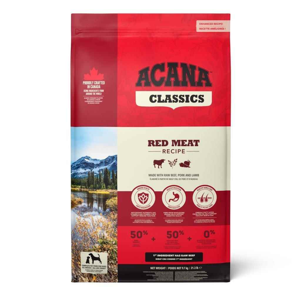 Acana Classics Classic Red Kuzu Etli ve Sığır Etli Düşük Tahıllı Köpek Maması 9,7kg