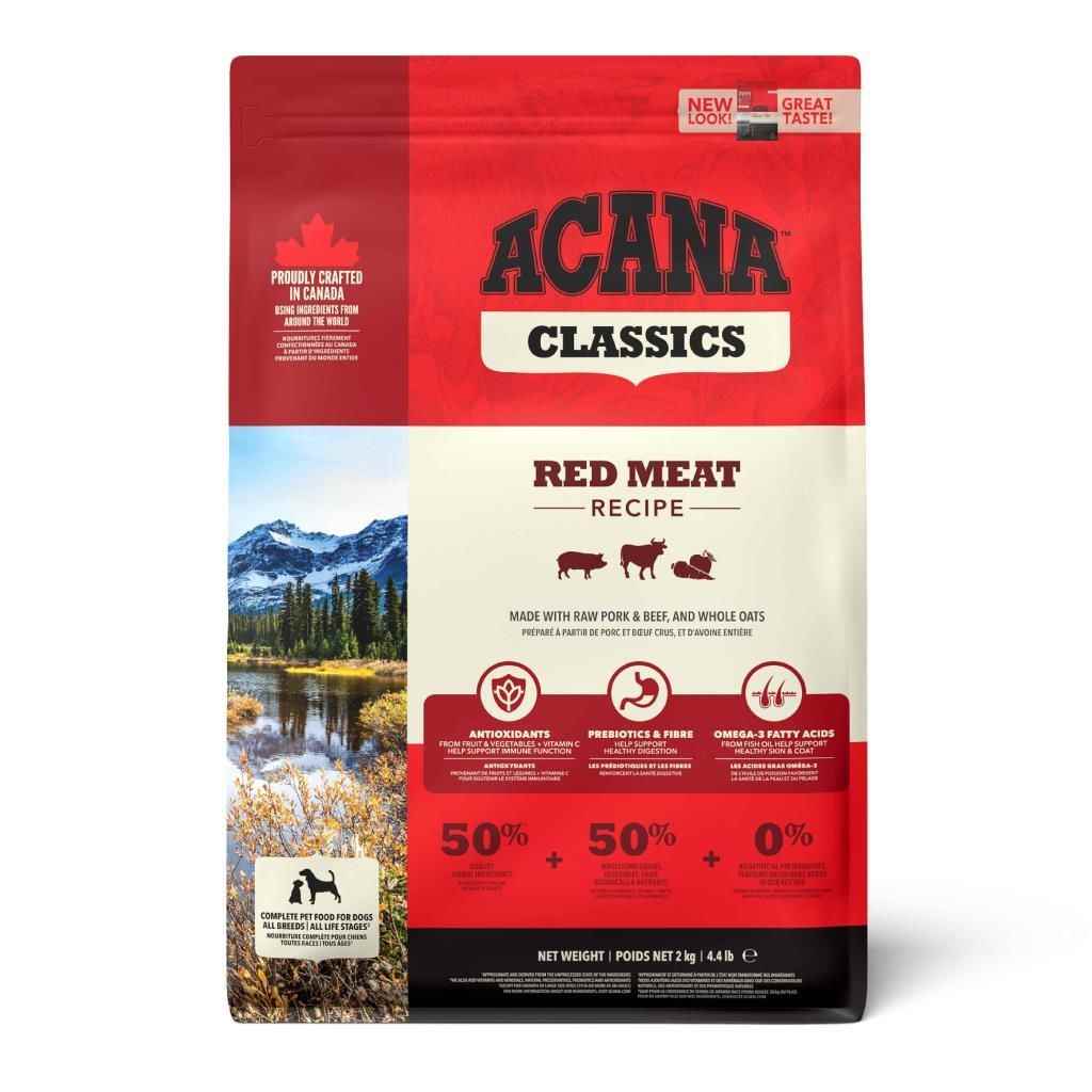 Acana Classics Red Meat Kuzulu ve Sığır Etli Düşük Tahıllı Köpek Maması 2kg