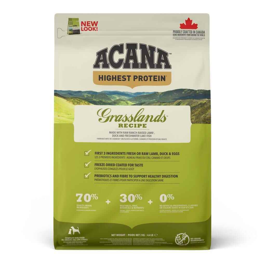 Acana Grasslands Kuzulu Yetişkin Köpek Maması 2 Kg