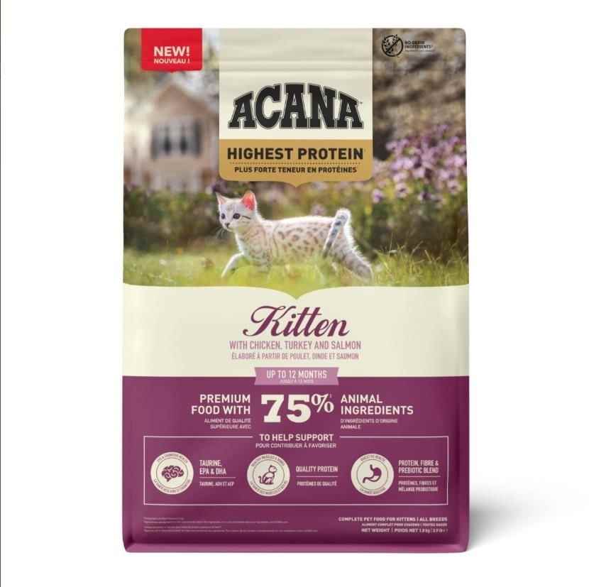 Acana Highest Protein Kitten Yavru Kedi Maması 1,8 Kg