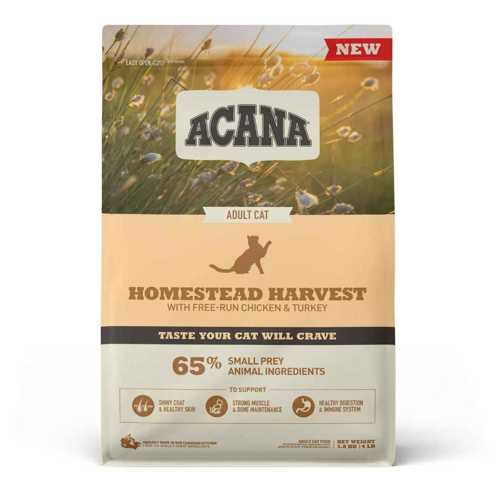 Acana Homestead Harvest Tavuklu ve Hindili Yetişkin Kedi Maması 1,8kg