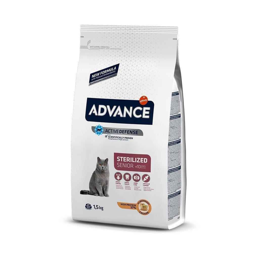 Advance Kısırlaştırılmış +10 Yaşlı Kedi Maması 1,5 Kg