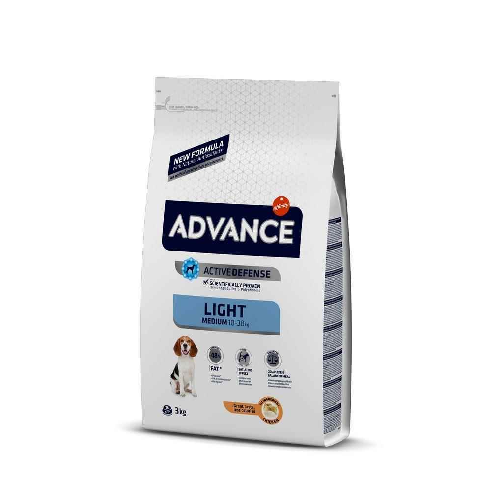 Advance Light Tavuklu Orta Boy Yetişkin Köpek Maması 3 kg