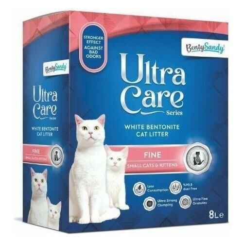 Benty Sandy Ultra Care Yavru Kediler İçin İnce Taneli Bahar Kokulu Bentonit Kedi Kumu 8 lt