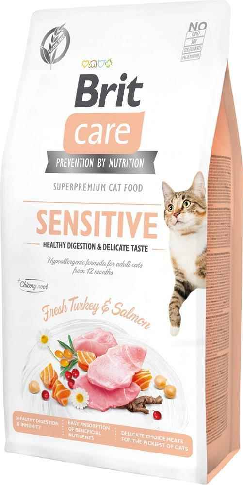 Brit Care Sensitive Hypo-Allergenic Sindirim Sistemi Destekleyici Tahılsız Yetişkin Kedi Maması 7kg