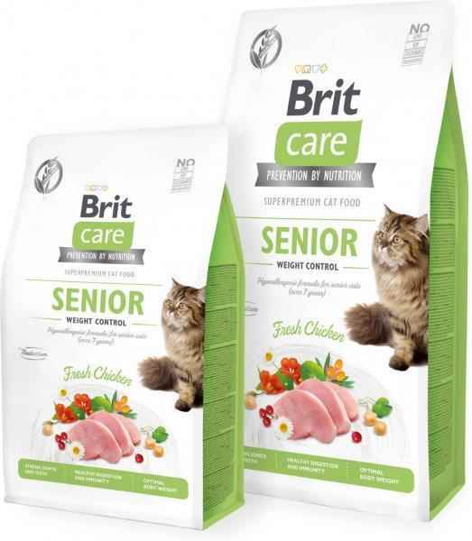 Brit Care Senior Weight Control Tahılsız Tavuklu Yaşlı Kedi Maması 2 kg