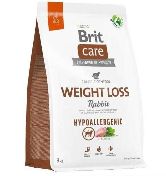 Brit Care Hypo-Allergenic Weight Loss Tavşan Etli Kilo Dengeleyici Yetişkin Köpek Maması 3kg