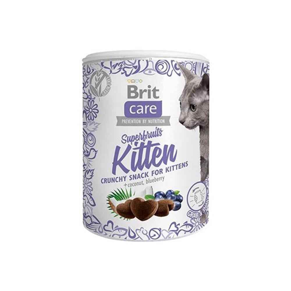 Brit Care Superfruits Hindistan Cevizli ve Yaban Mersinli Yavru Kedi Ödül Maması 100 gr