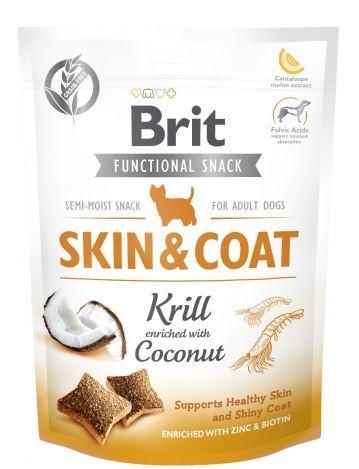 Brit Functional Snack Skin&Coat Kril Ve Hindistan Cevizli Köpek Ödül Maması 150 Gr