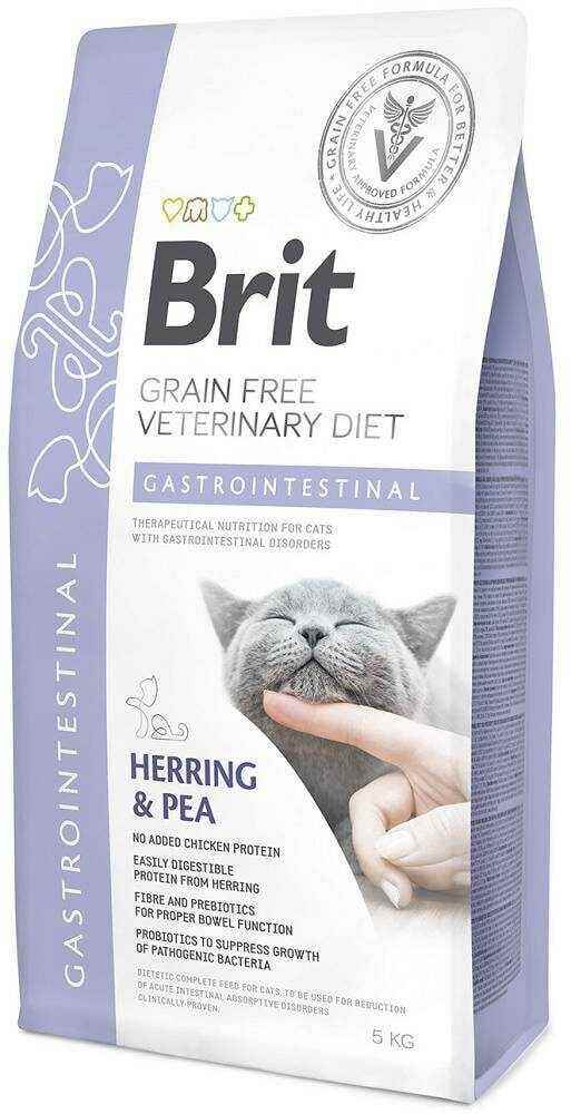 Brit Veterinary Diet Gastrointestinal Sindirim Sistemi Destekleyici Tahılsız Kedi Maması 5kg