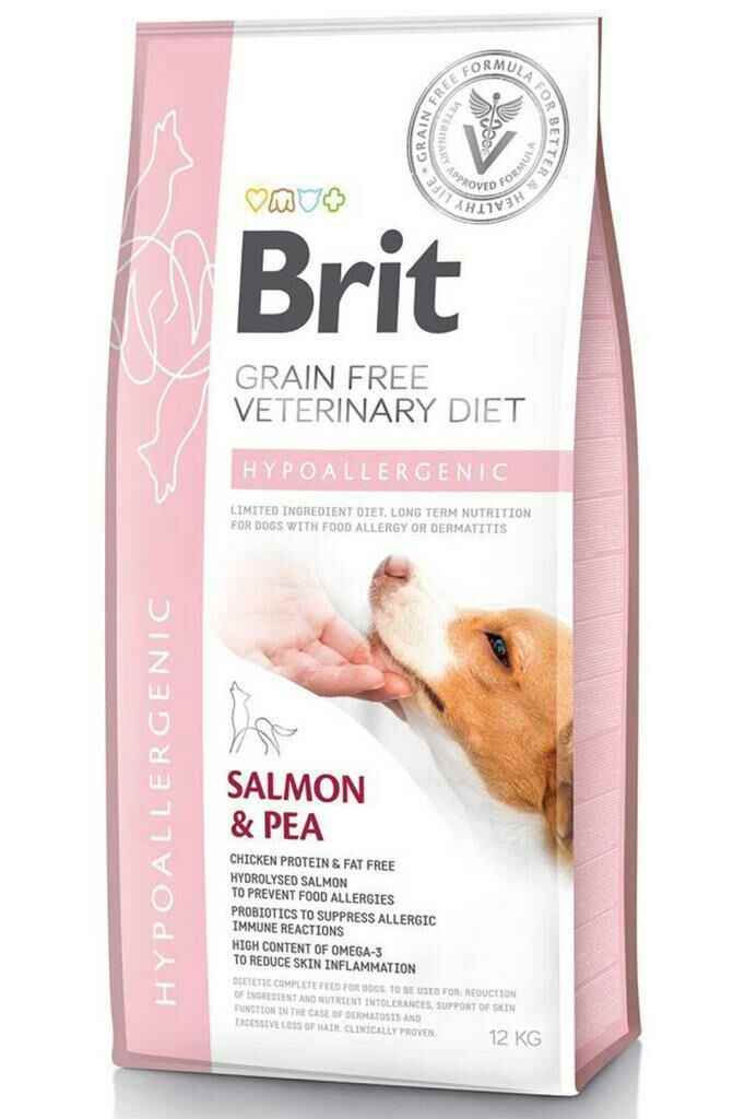 Brit Veterinary Diet Hypo-Allergenic Somonlu Tahılsız Köpek Maması 12 Kg