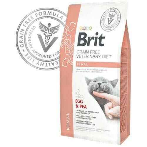 Brit Veterinary Diet Renal Böbrek Yetmezliği olan Kediler için Tahılsız Kedi Maması 2kg