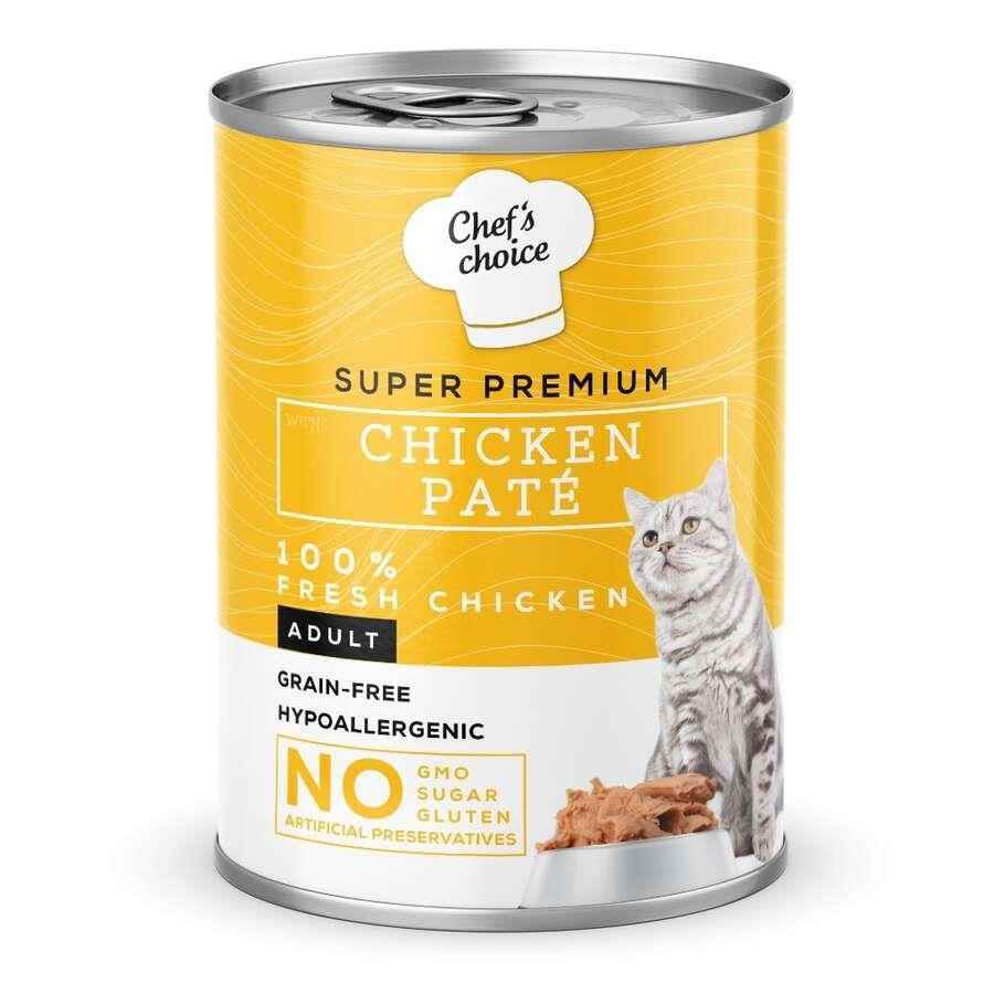 Chefs Choice Tavuklu Tahılsız Ezme Kedi Yaş Maması 400 Gr