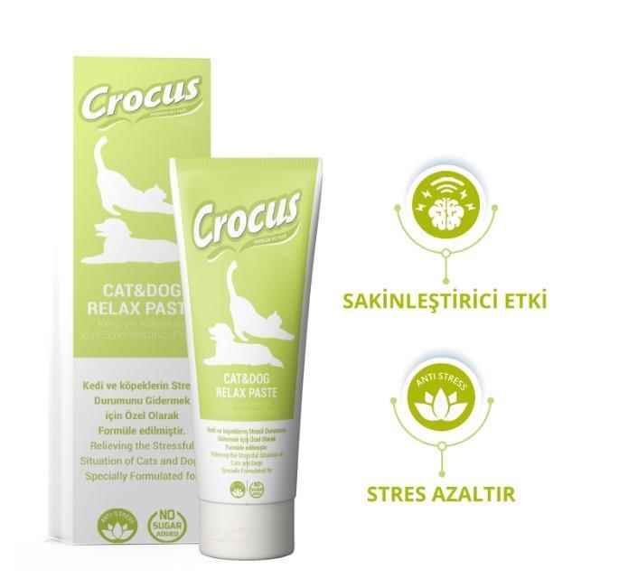 Crocus Relax Kedi Köpek Sakinleştirici Macun 100 Gr