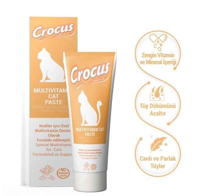 Crocus Kedi Multivitamin Macunu 100 Gr