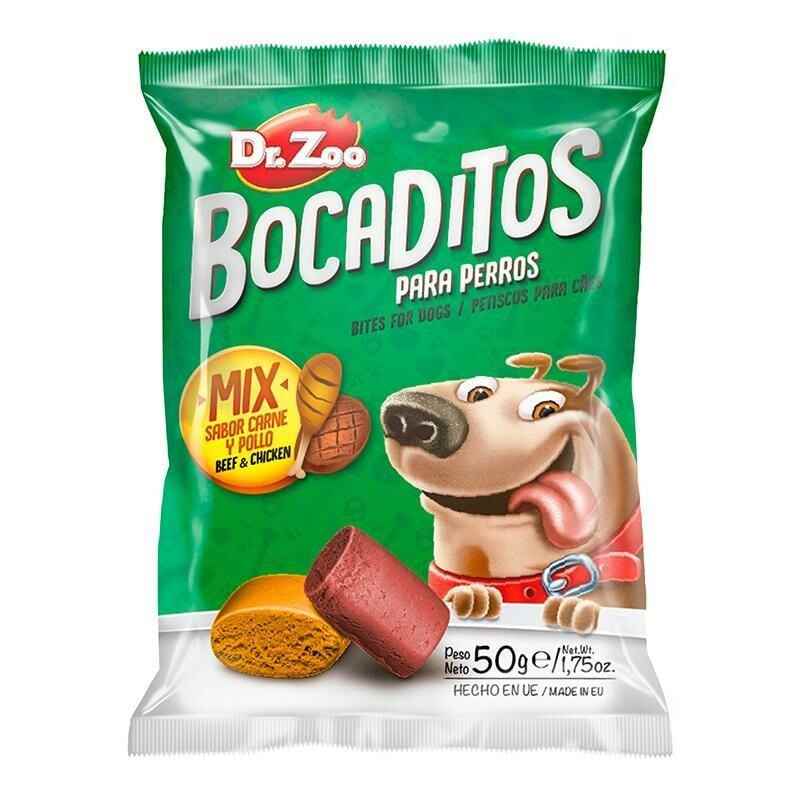 Dr.Zoo Bocaditos Tavuk & Biftekli Köpek Ödülü 50GR