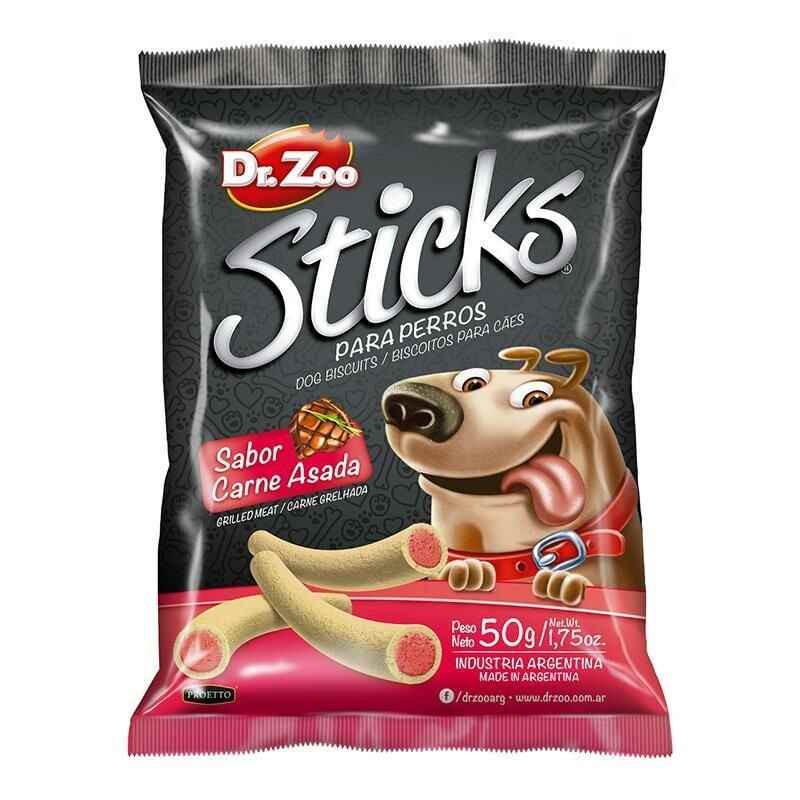 Dr.Zoo Sticks Izgara Biftekli Köpek Ödülü 50Gr