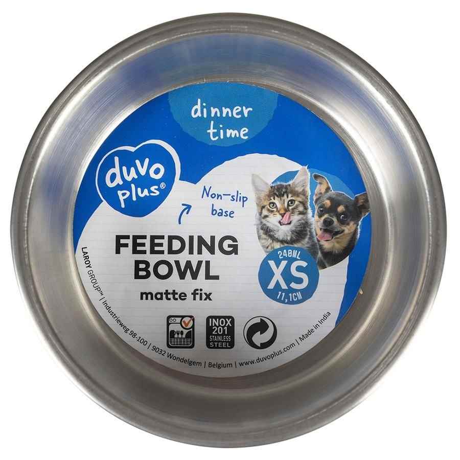 Duvo Kedi Köpek Kaymaz 240 Ml Mat Turuncu Mama ve Su Kabı