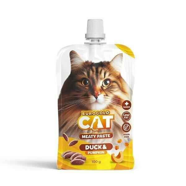 EuroGold Cat Kedi Et Ezme Ödülü Ördek-Balkabağı 100 Gr