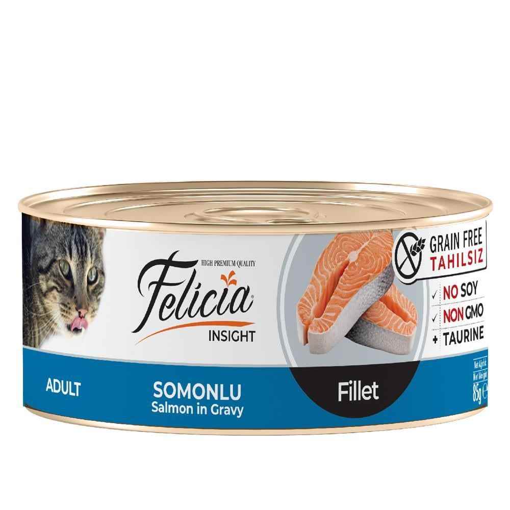 Felicia Tahılsız Somonlu Fileto Yaş Kedi Konservesi 85 Gr