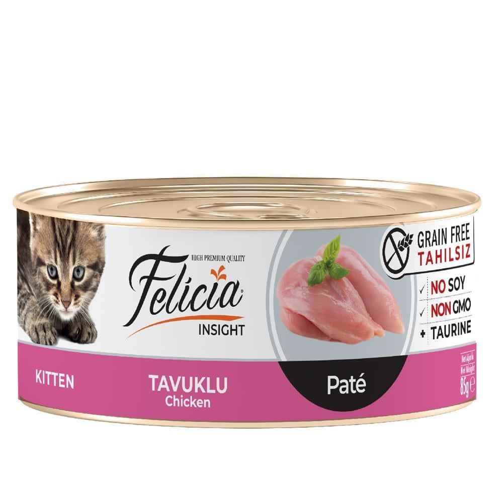 Felicia Tahılsız Tavuklu Kıyılmış Yavru Kedi Konservesi 85 Gr