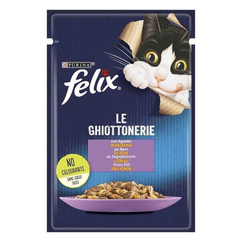 Felix Kuzu Etli Kedi Yaş Maması 85 Gr