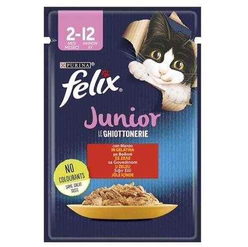 Felix Sığır Etli Yavru Kedi Yaş Maması 85 Gr