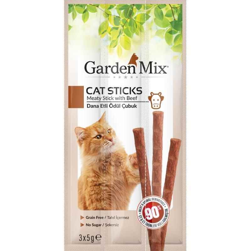 Gardenmix Dana Etli Kedi Stick Ödül 3*5 Gr