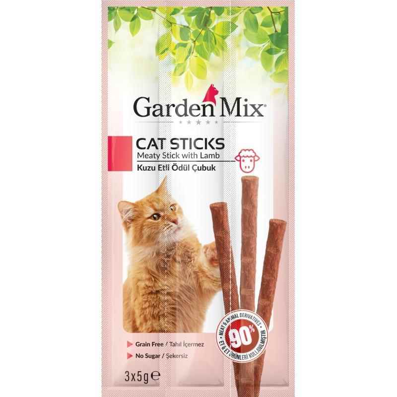 Gardenmix Kuzu Etli Kedi Stick Ödül 3*5 Gr