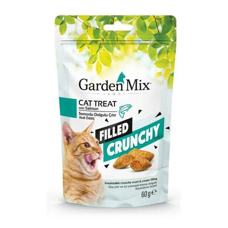 Gardenmix Somonlu İçi Dolgulu Kedi Ödülü 60 Gr