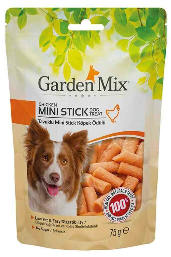 Gardenmix Tavuklu Mini Stick Köpek Ödül Maması 75gr