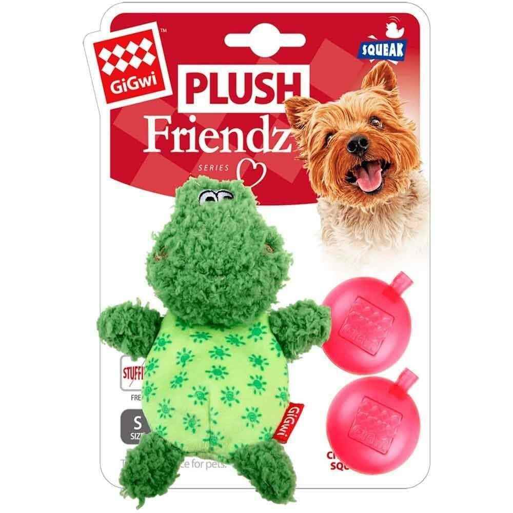 Gigwi Plush Friendz Sesli Kurbağa Köpek Oyuncağı