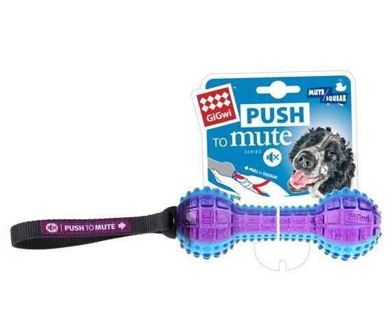 Gigwi Push To Mute Dambıl Ses Kontrollü 18 cm Köpek Oyuncağı