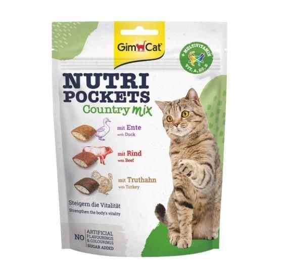 GimCat Nutripockets Kedi Ödülü Country Mix 150Gr