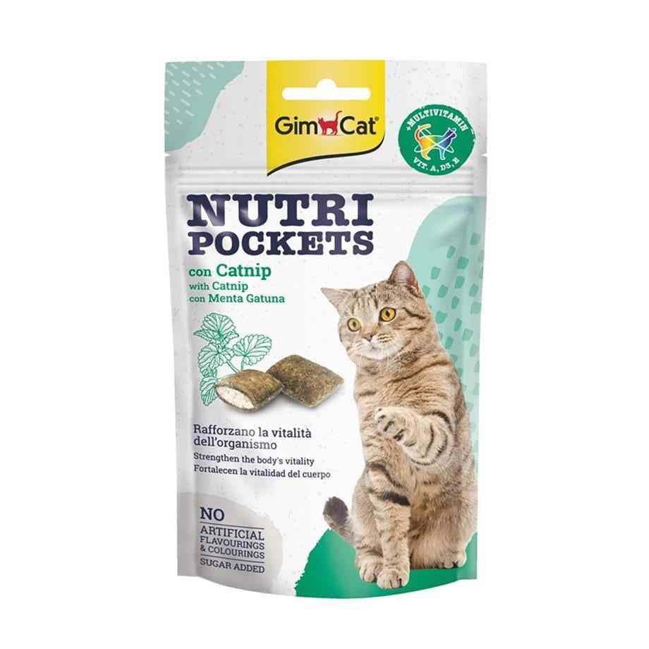 Gimcat Nutripockets Kedi Ödülü Kedi Otu&Multivitamin 60 Gr