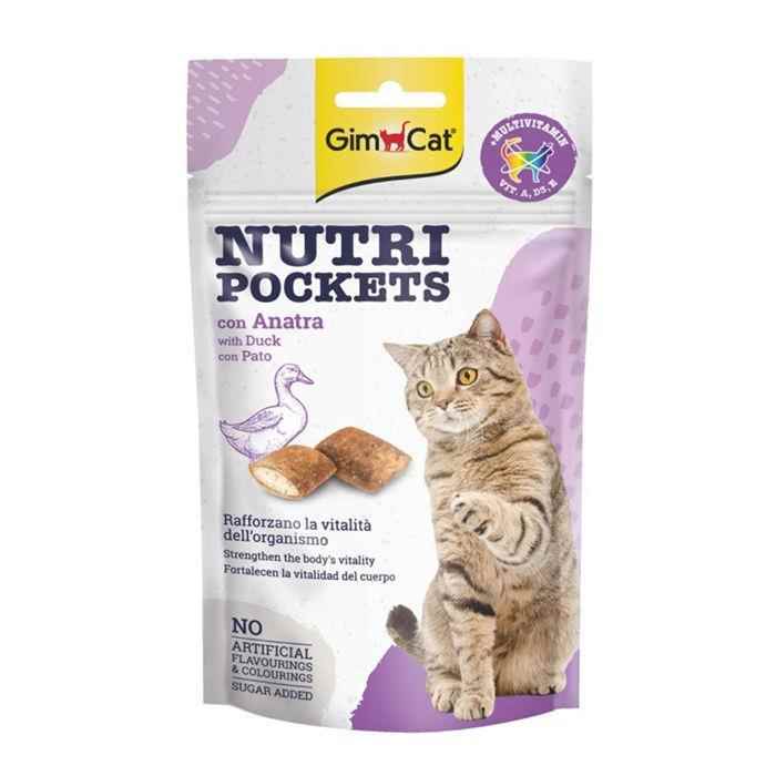 GimCat Nutripockets Ördekli Kedi Ödülü 60 Gr