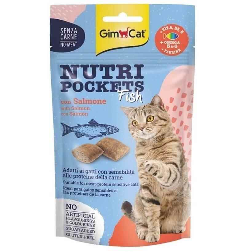 Gimcat Nutripockets Balıklı ve Somonlu 60Gr