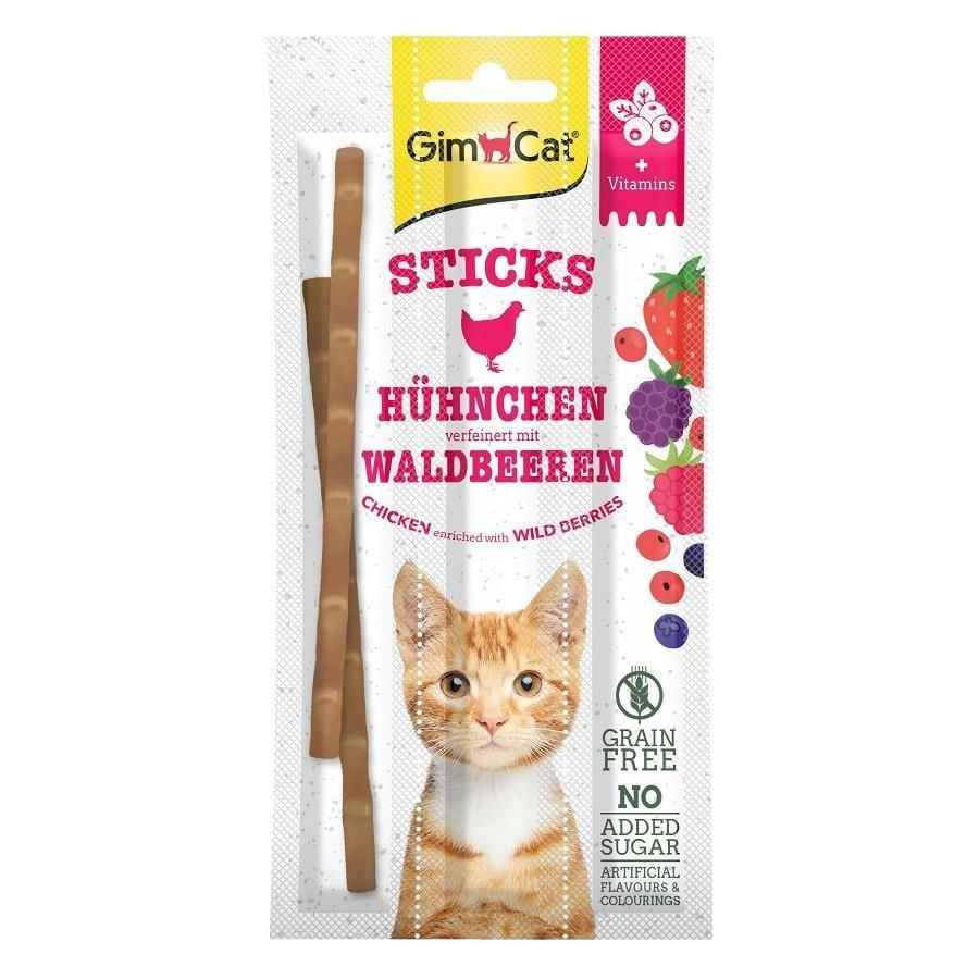 Gimcat Sticks Tavuklu & Yaban Meyveli Kedi Ödül Çubuğu 15 gr