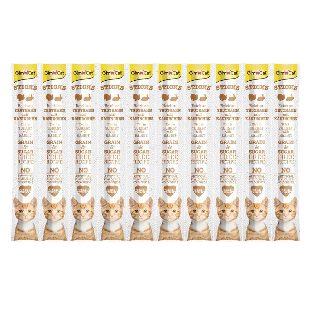 GimCat Sticks Hindi Etli Tavşan etli Ödül Çubukları 50 gr - 10'lu