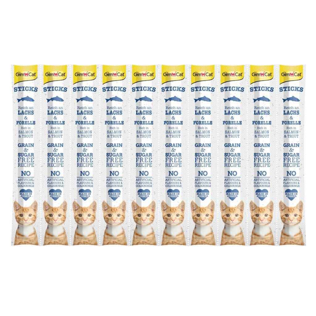 GimCat Sticks Somon & Alabalıklı Ödül Çubukları 50 gr - 10'lu