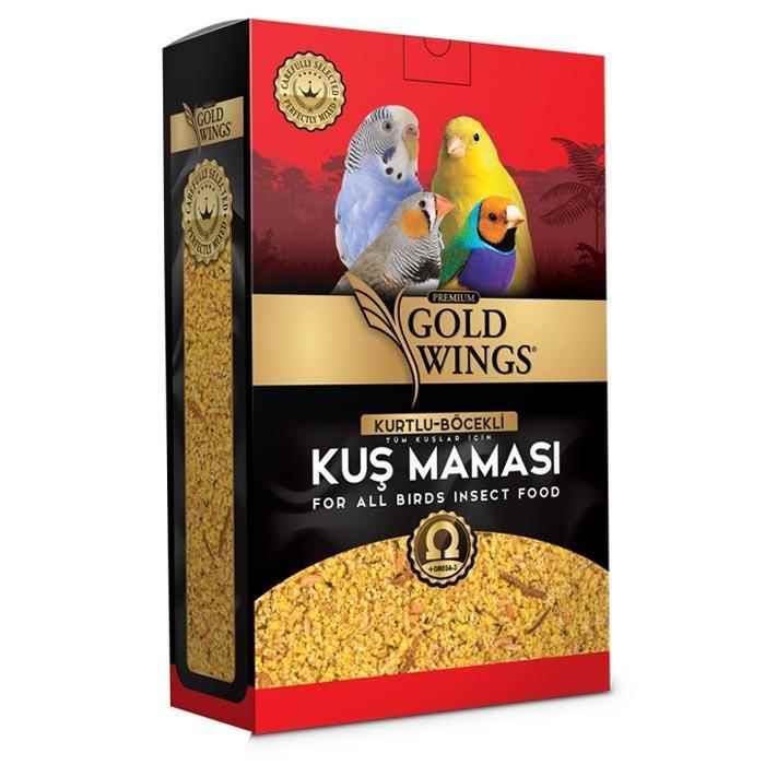 Gold Wings Premium Böcekli Kuş Maması 1 Kg