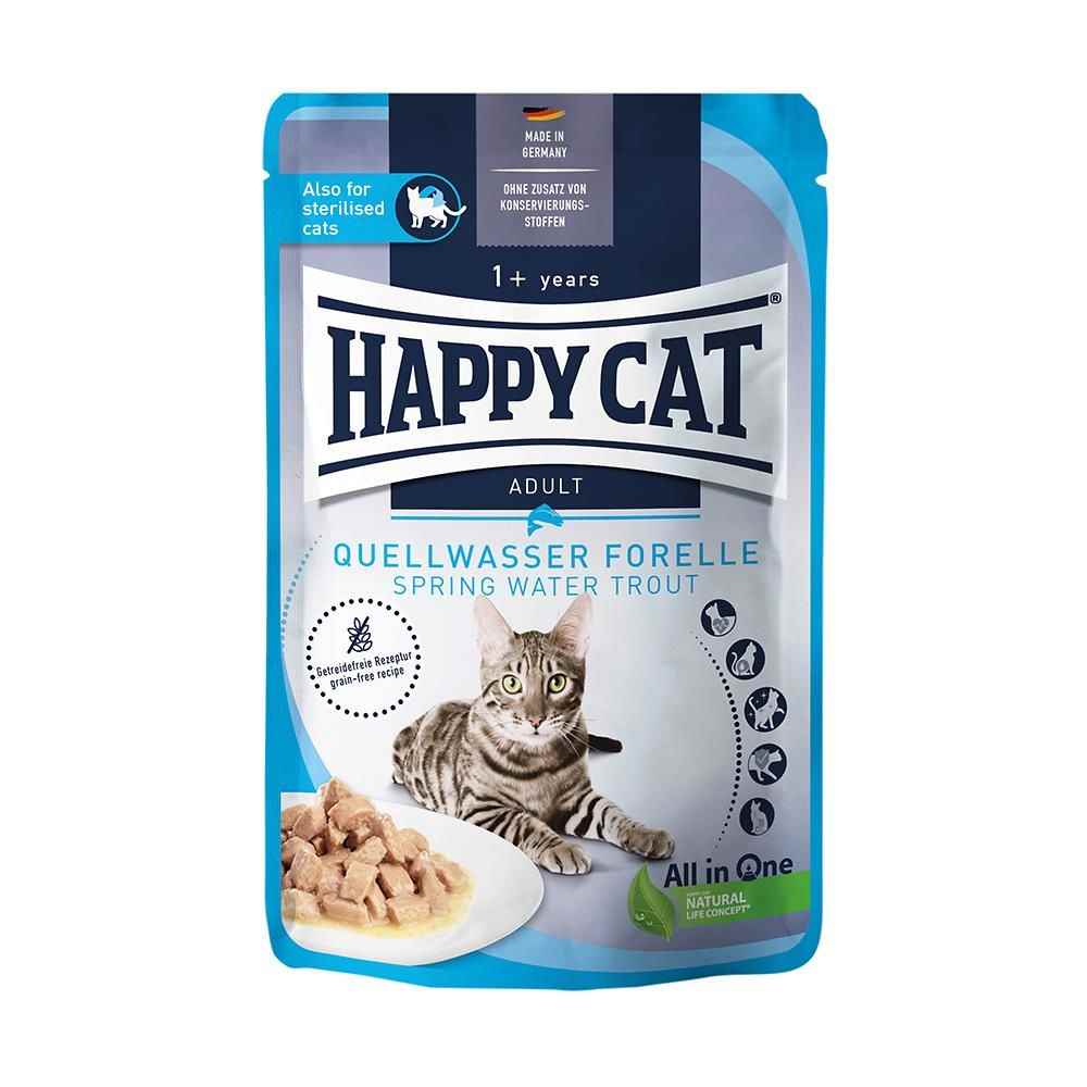 Happy Cat Alabalıklı Tahılsız Yetişkin Kedi Konservesi 85gr